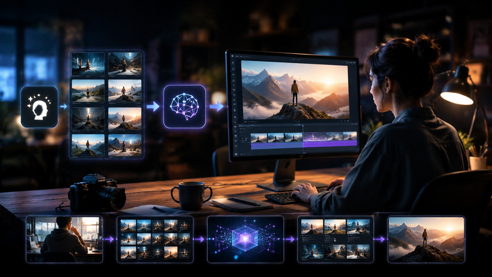 text to video ai with templates workflow