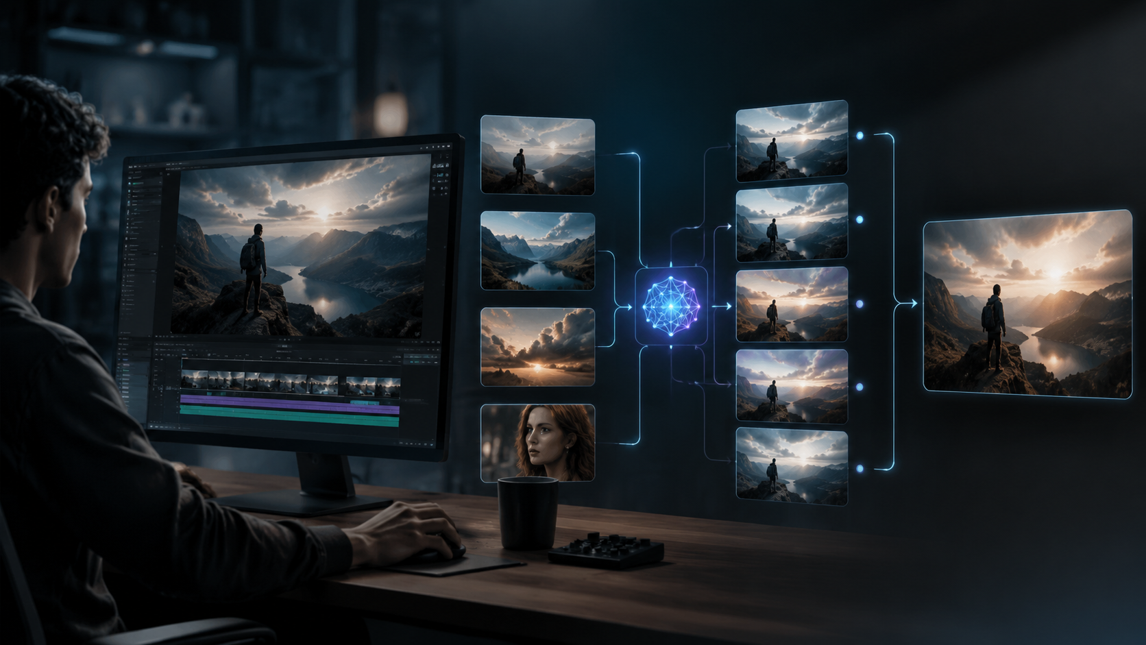 ai video editing unlimited generations workflow