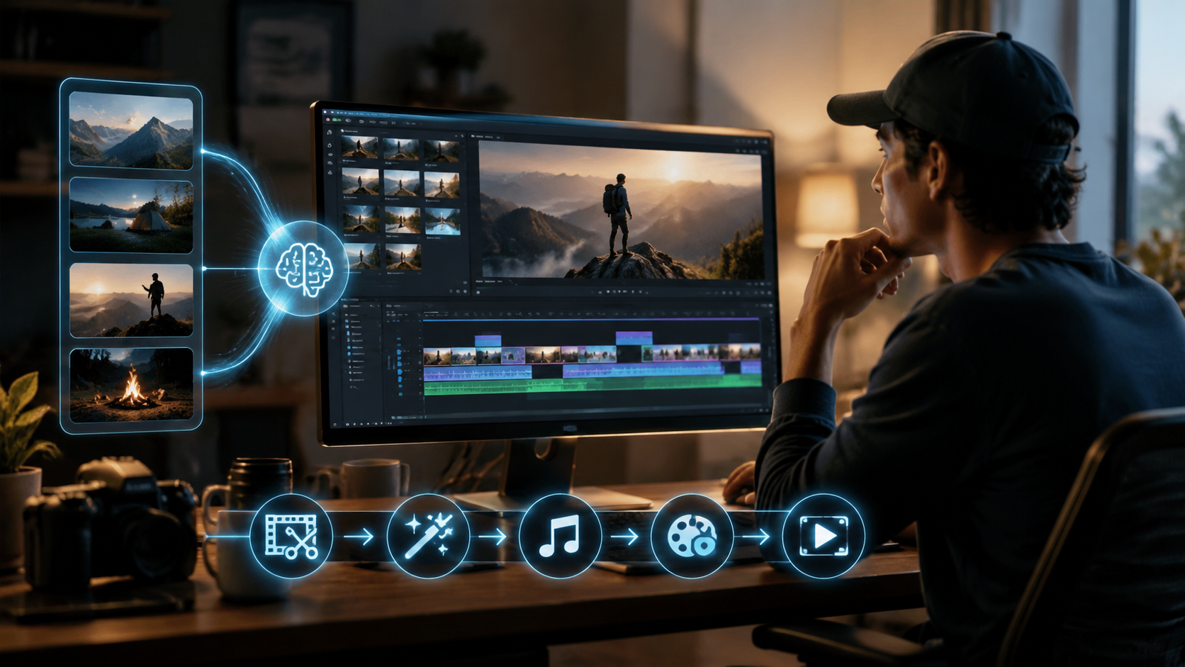 ai video editor for content creation workflow