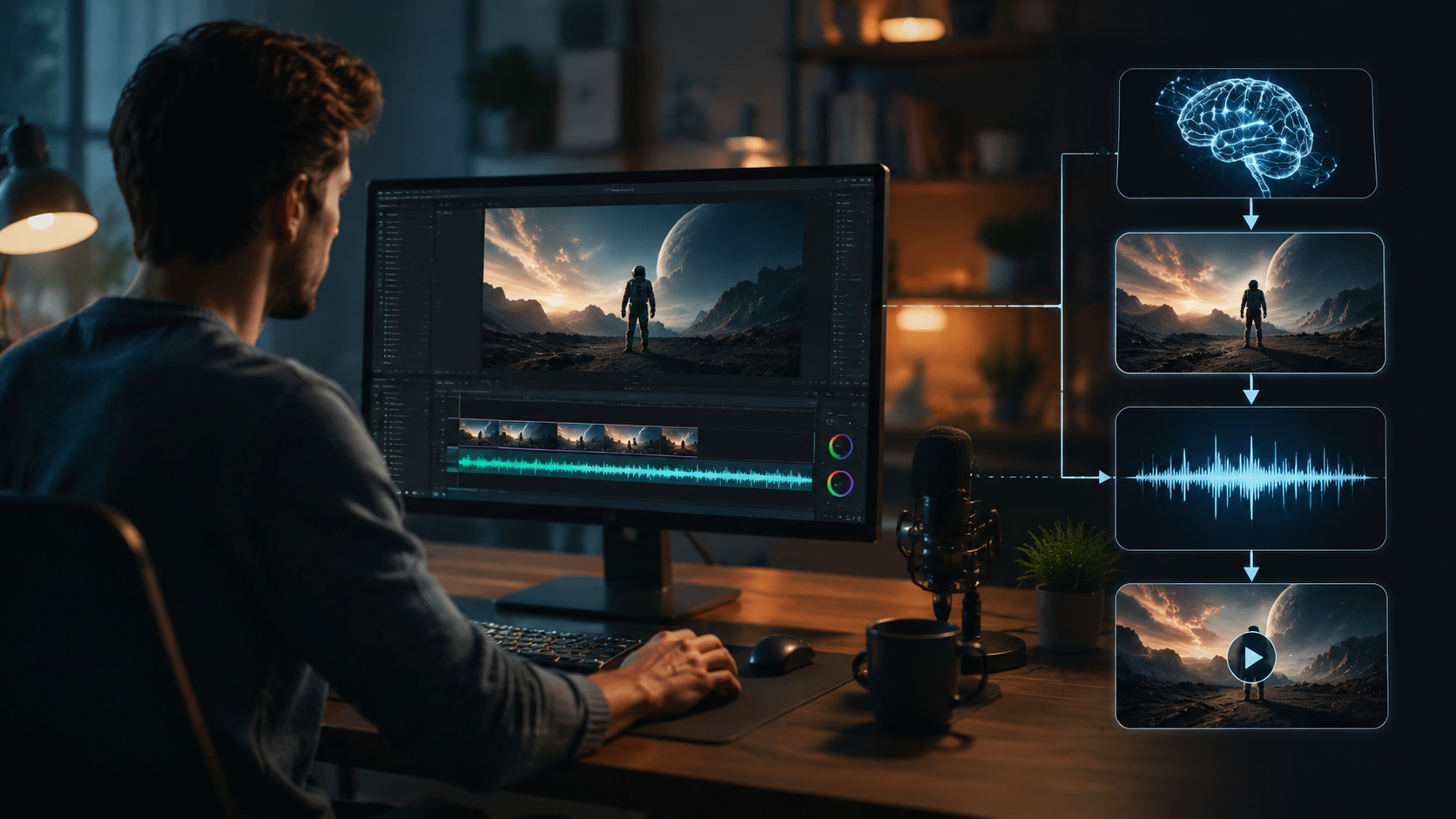 how to create ai videos with voiceover workflow