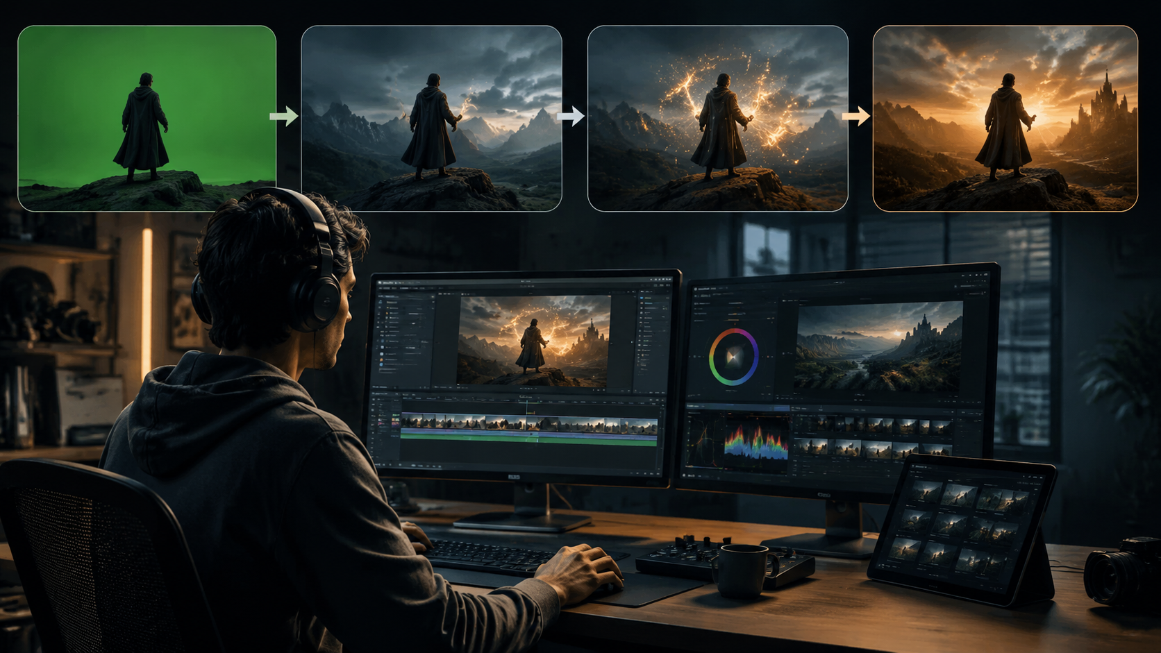 how to add effects with ai video editing workflow