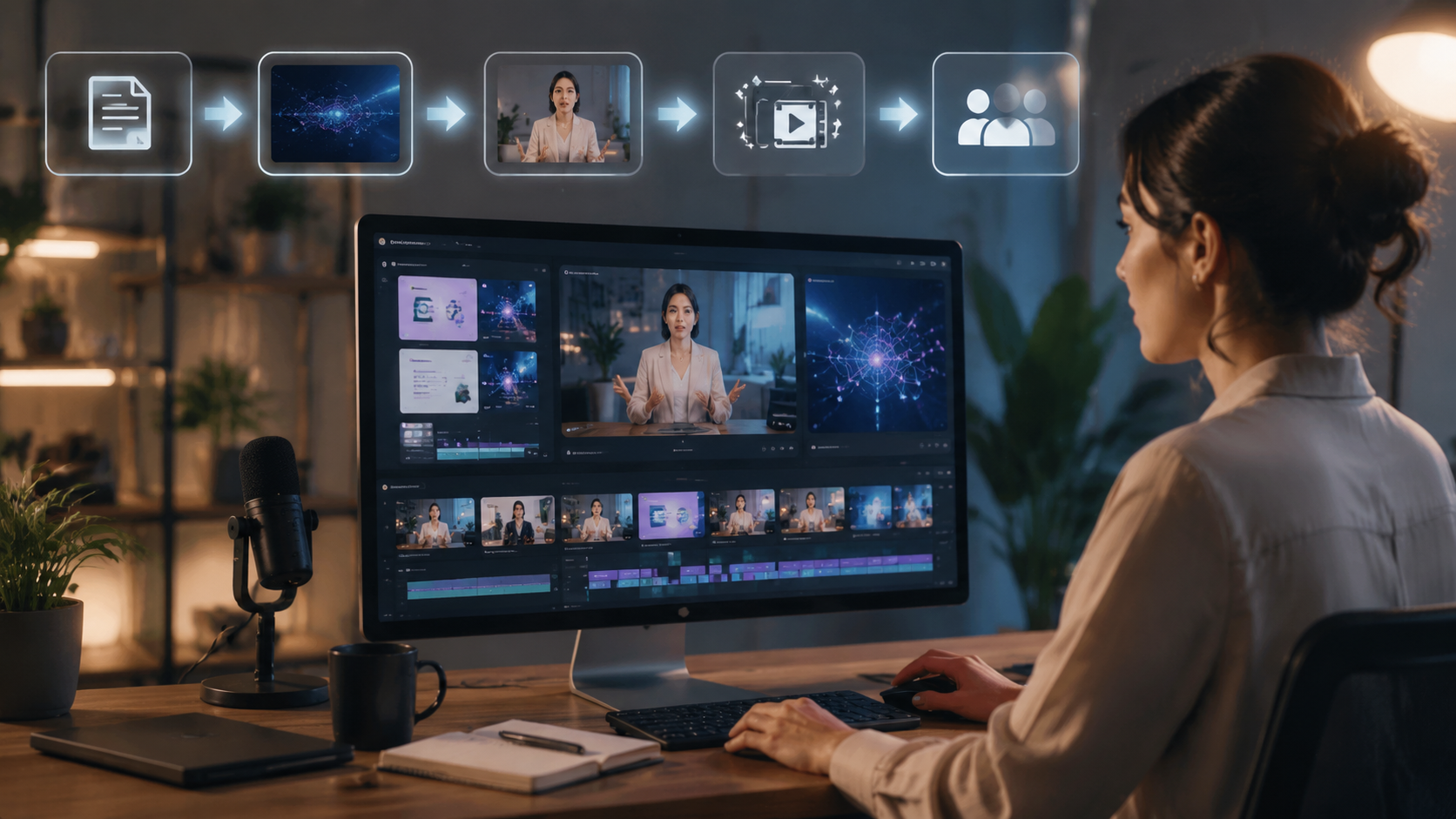 best ai video generator for webinars workflow