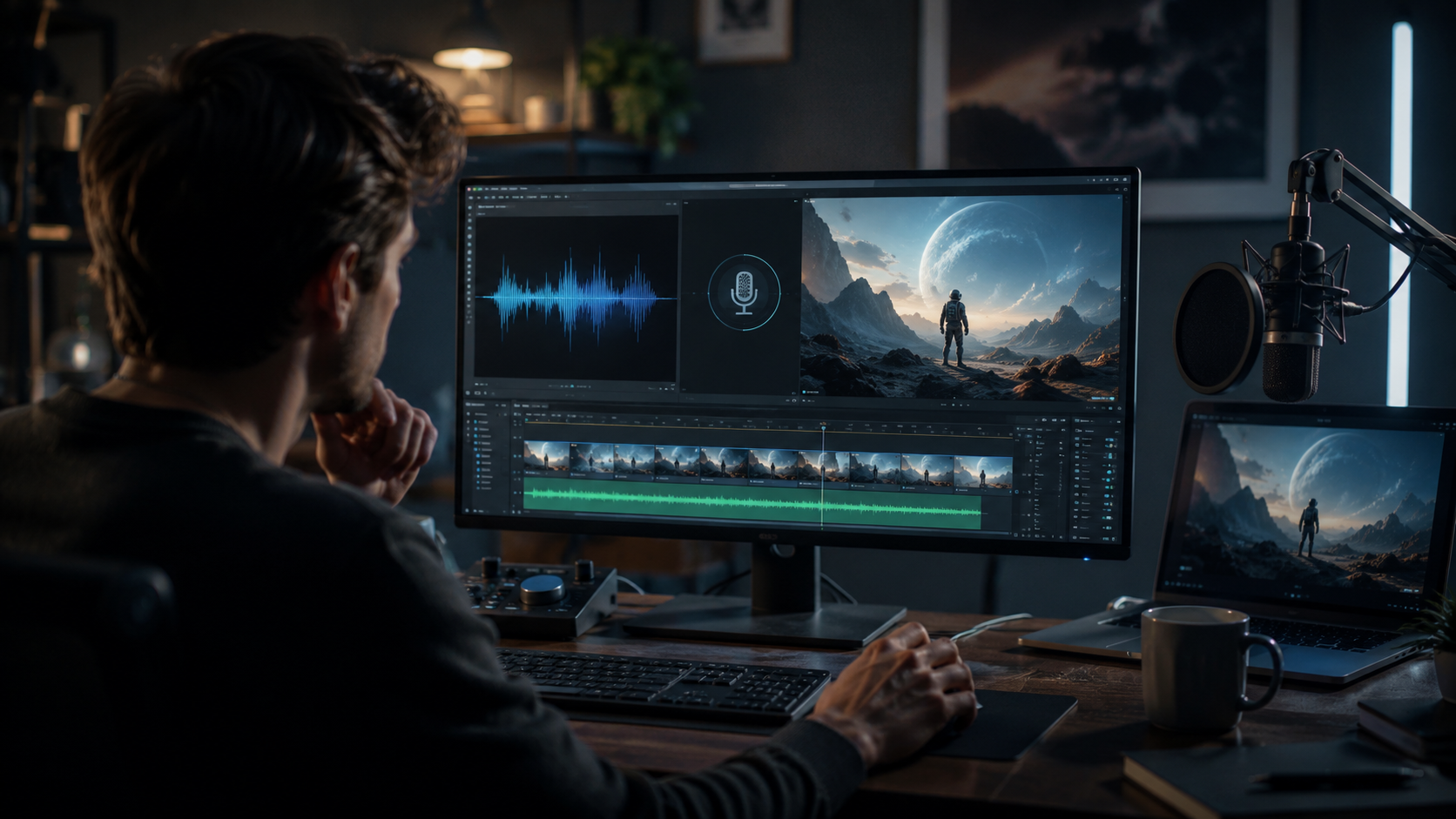 how to add voiceover to ai-generated videos workflow