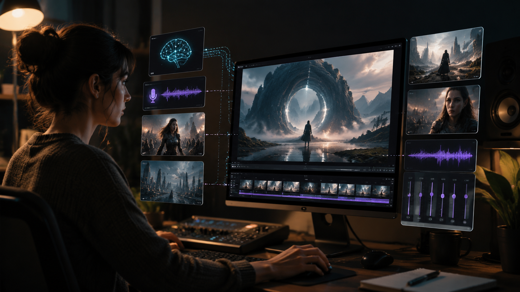 text to video ai with voiceover options workflow