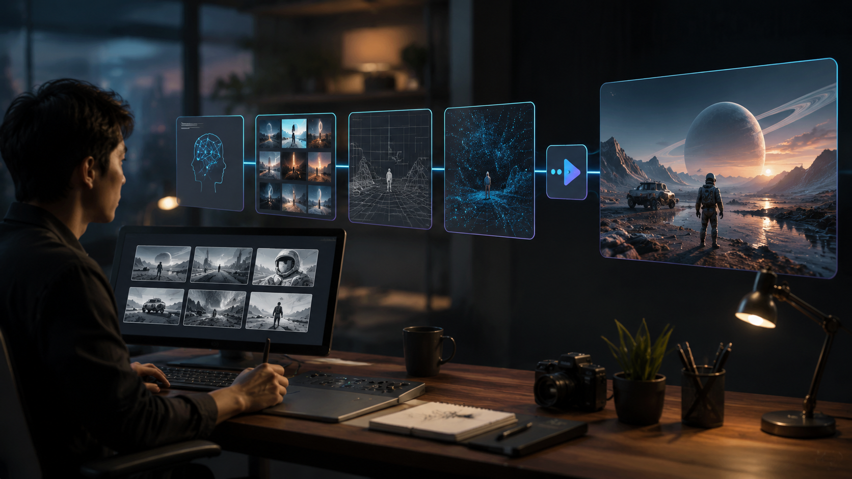 google ai video model fake generation workflow