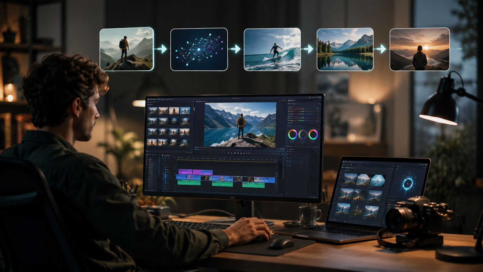 ai powered video editing platforms workflow