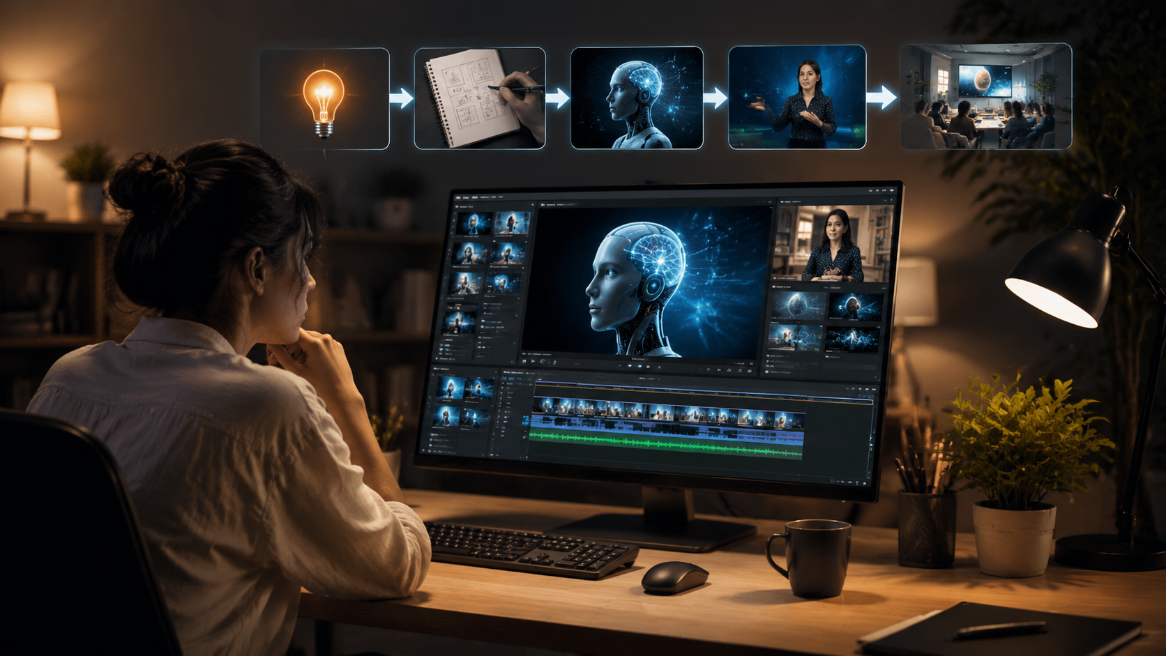 ai video generator for e-learning content workflow