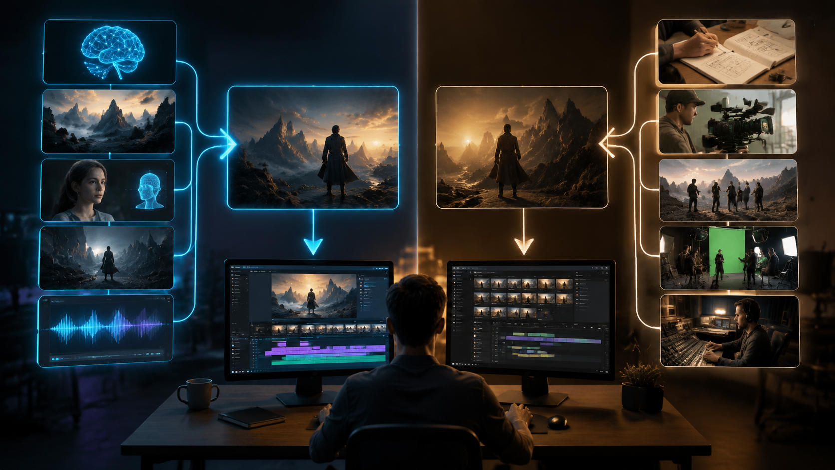 ai video generator vs manual video creation workflow