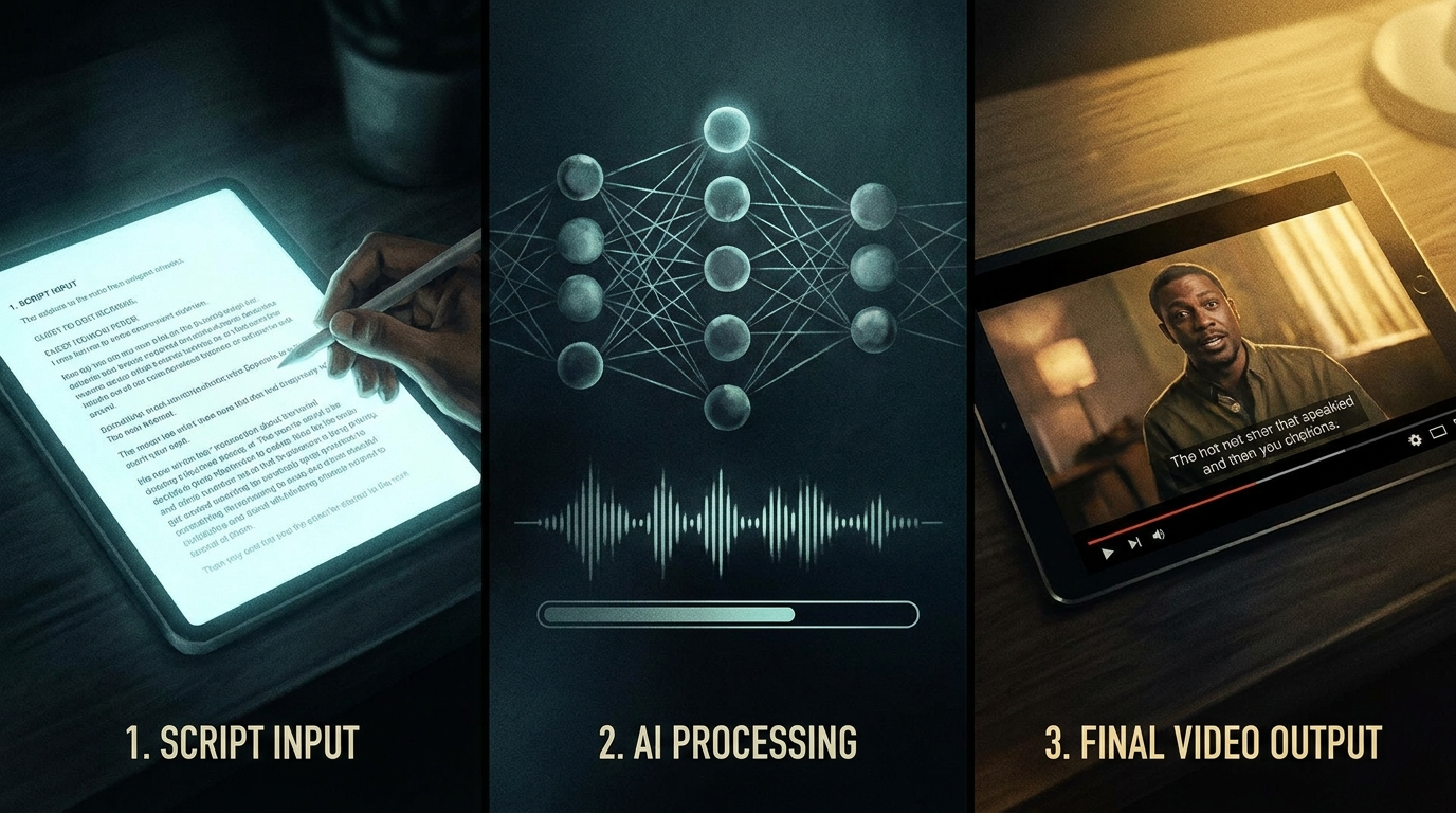 text to video ai with natural voiceovers workflow