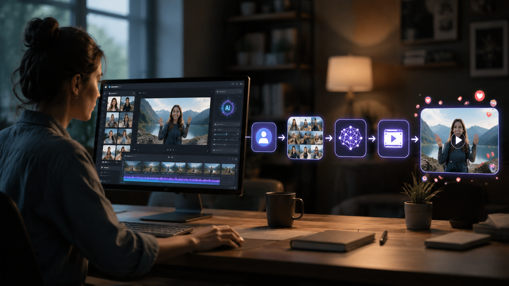 ai video generator for personalized videos workflow