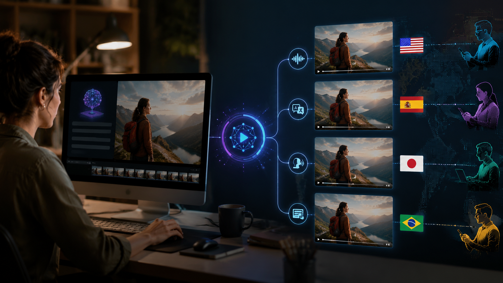 text to video ai with auto-translation workflow