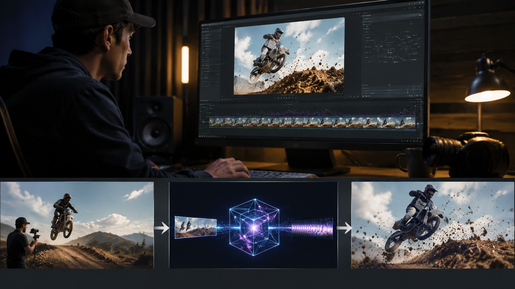 ai video editing for slow motion workflow