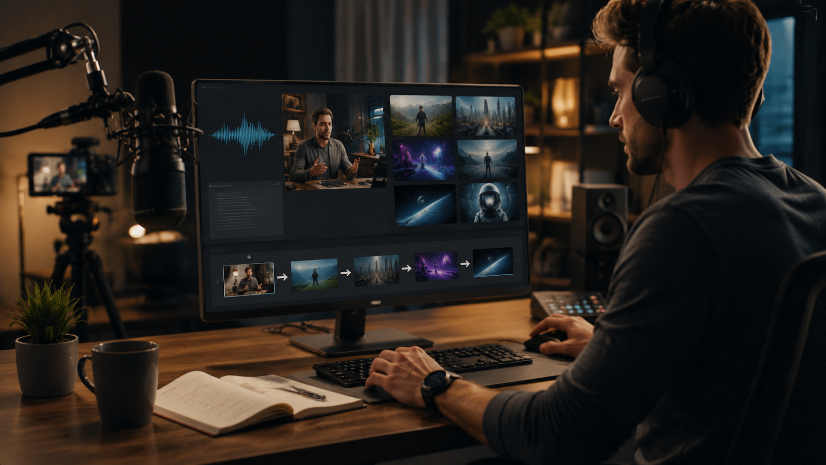 text to video ai for podcasters workflow