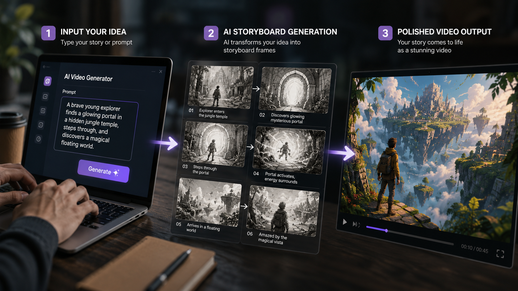 best text to video ai generators workflow