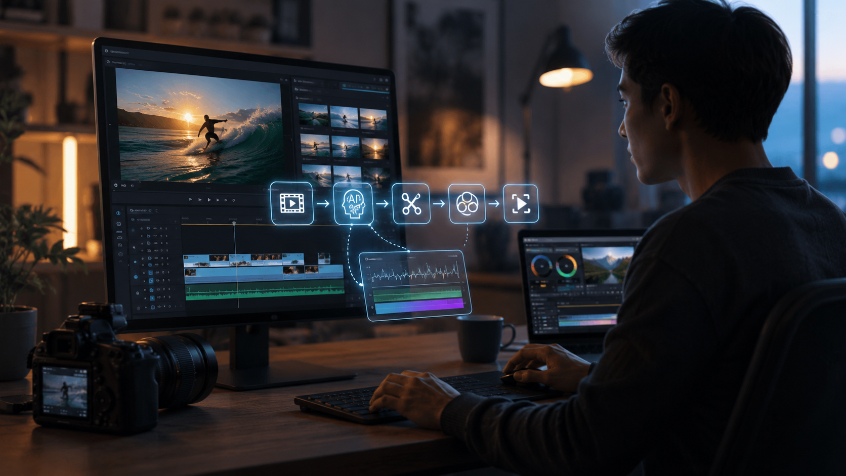 ai powered video editing tools workflow