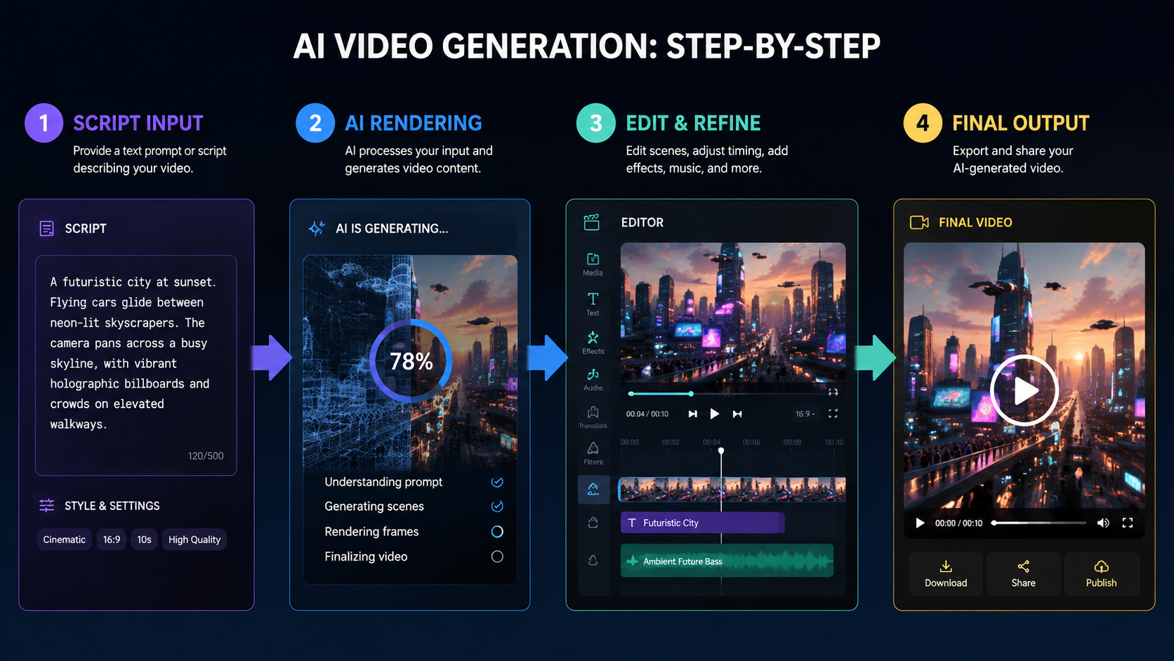 automated video generation with ai workflow
