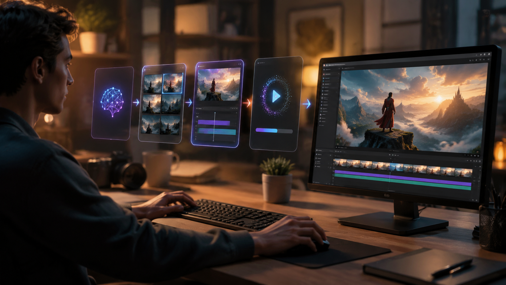 top free ai video generators workflow