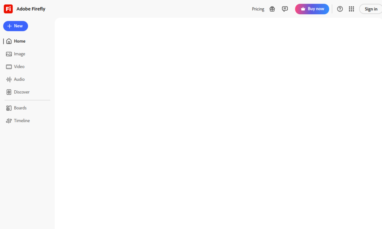 Adobe Firefly screenshot