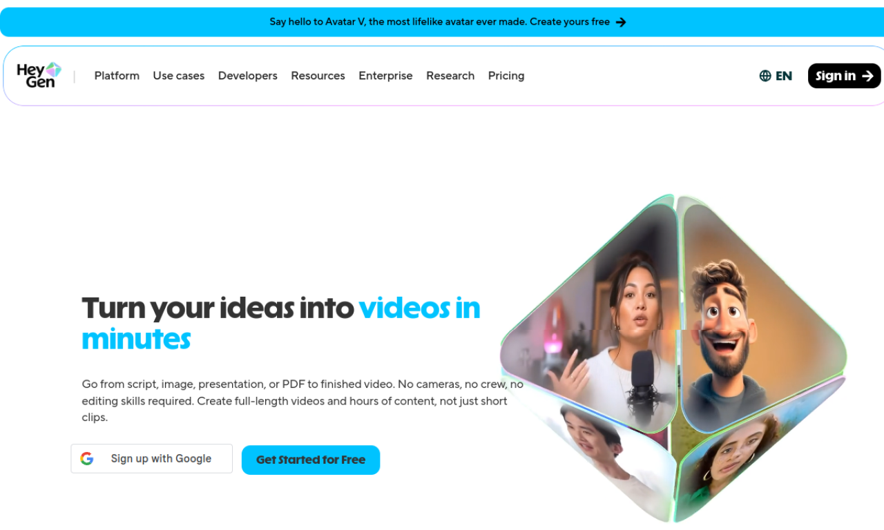 Heygen screenshot