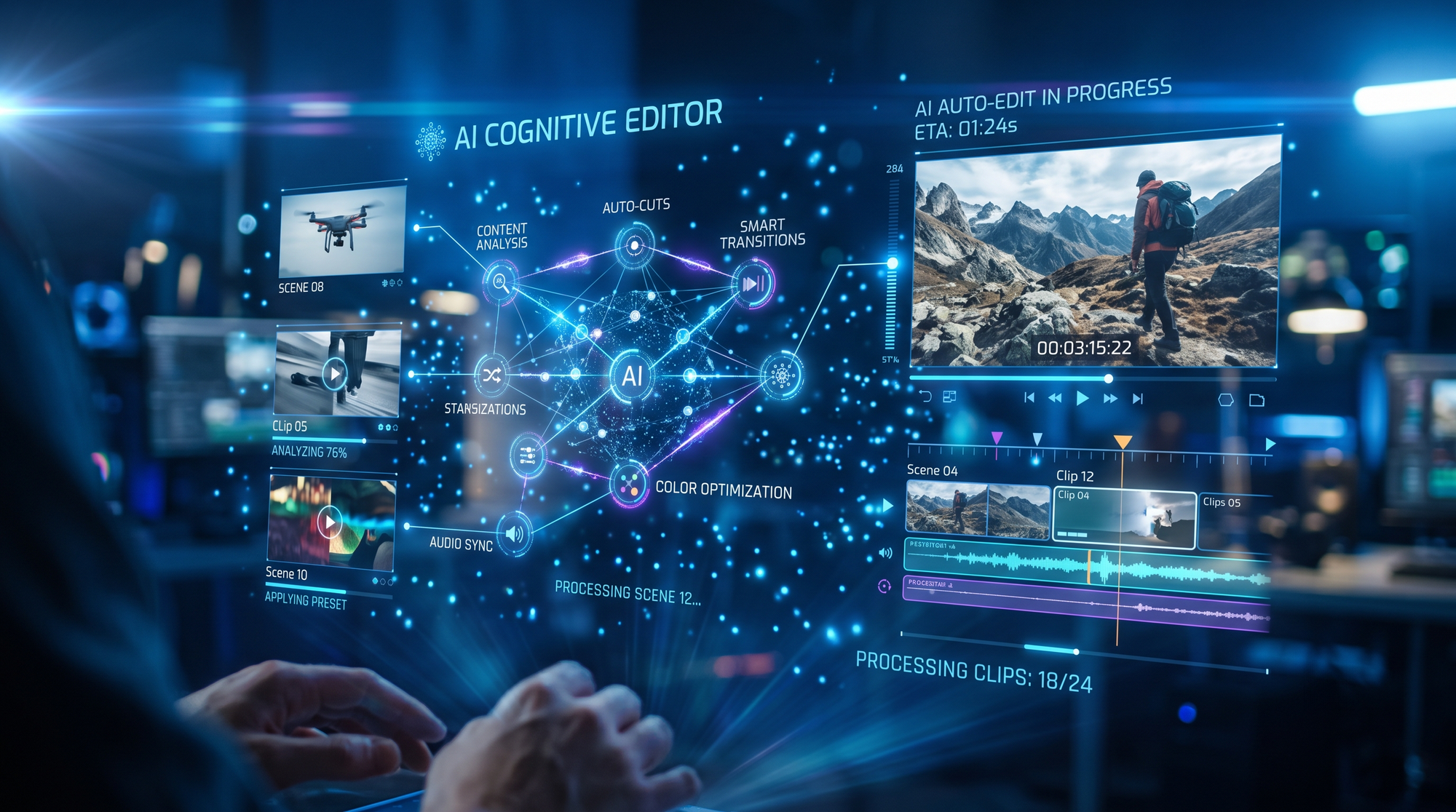 Illustration: ai video generator vs human editing
