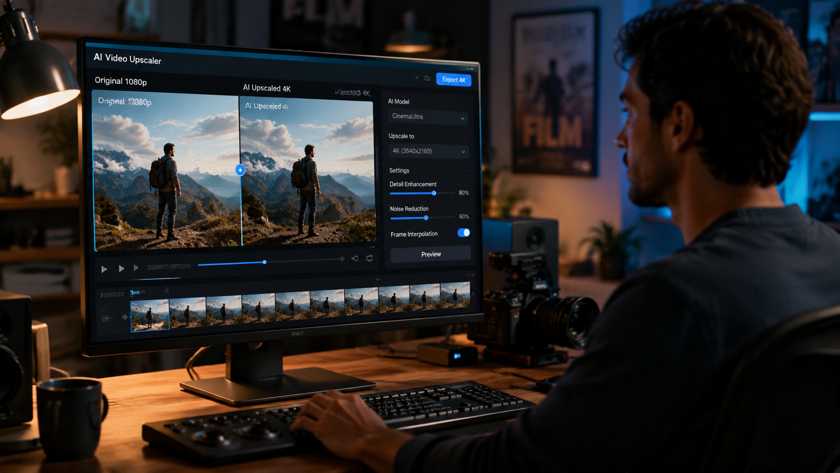 Illustration: best ai tools for video upscaling 2026