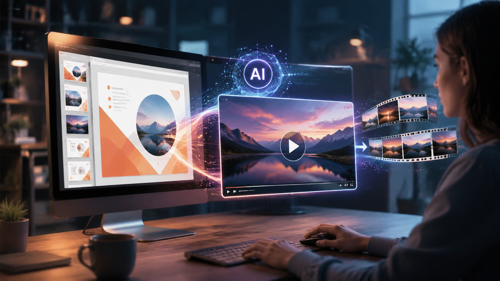 Illustration: how to generate videos from powerpoint with ai
