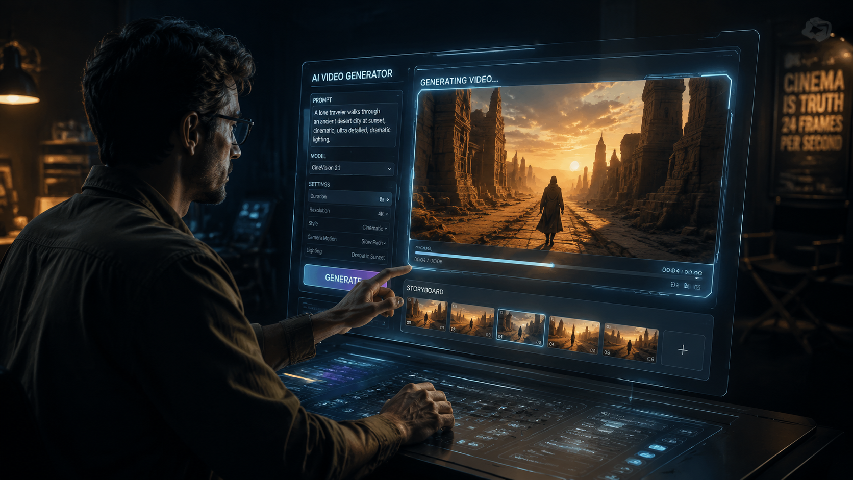 Illustration: ai video generators trend