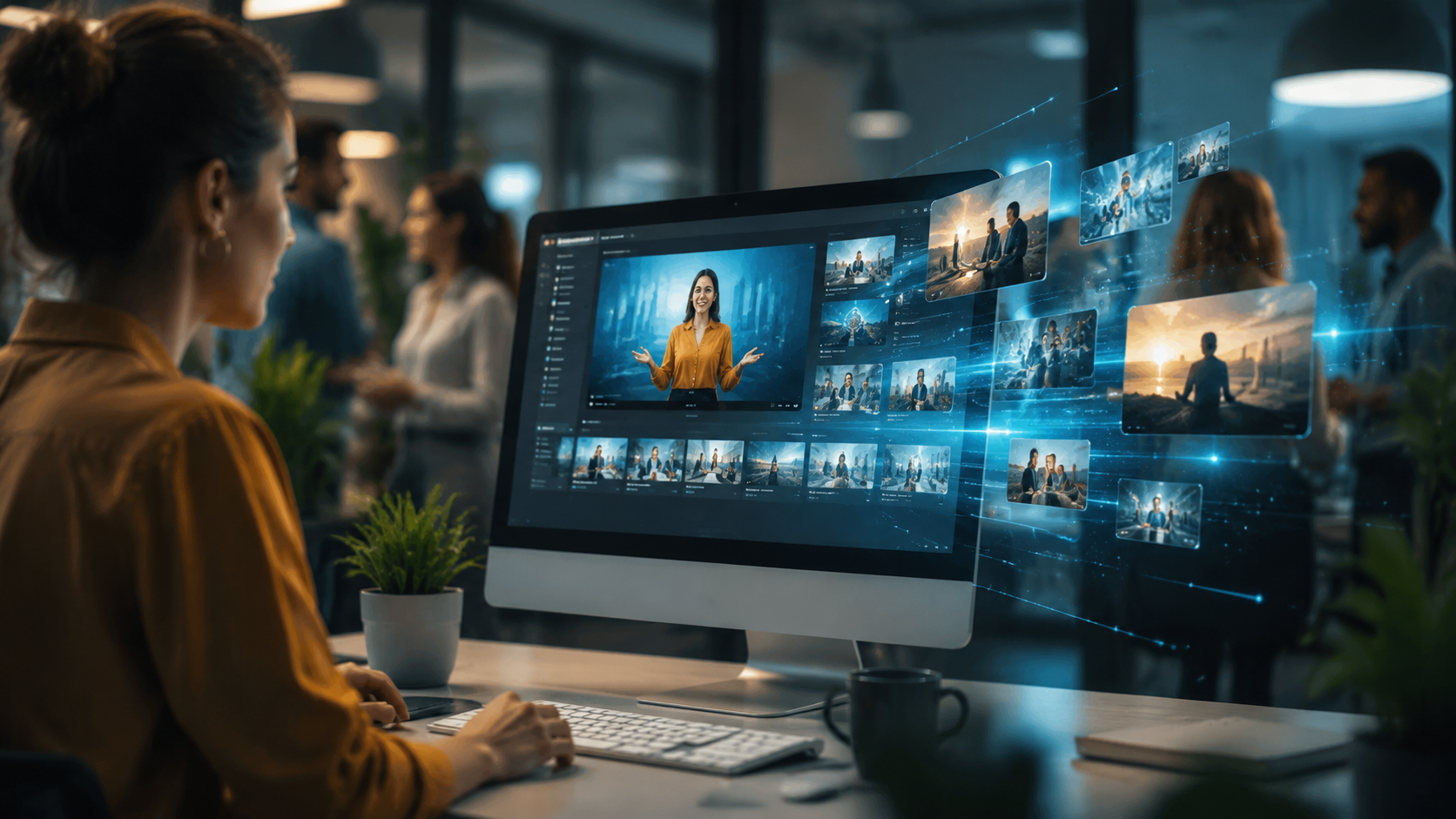 Illustration: text to video ai for internal communications