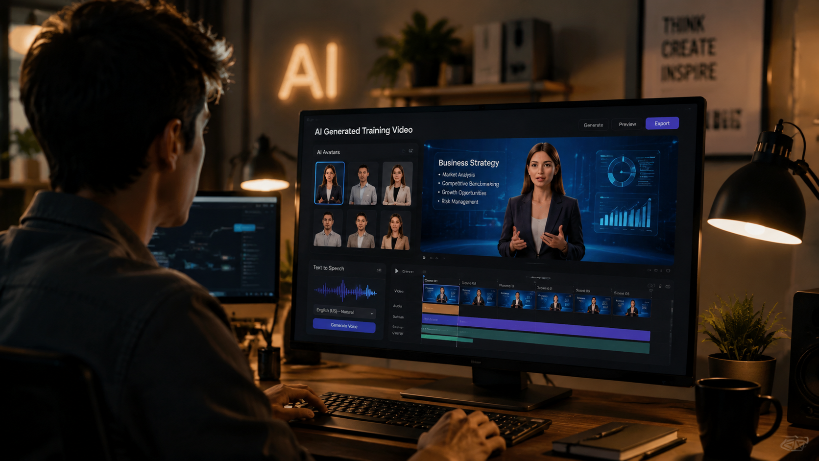 Illustration: how to make training videos with ai