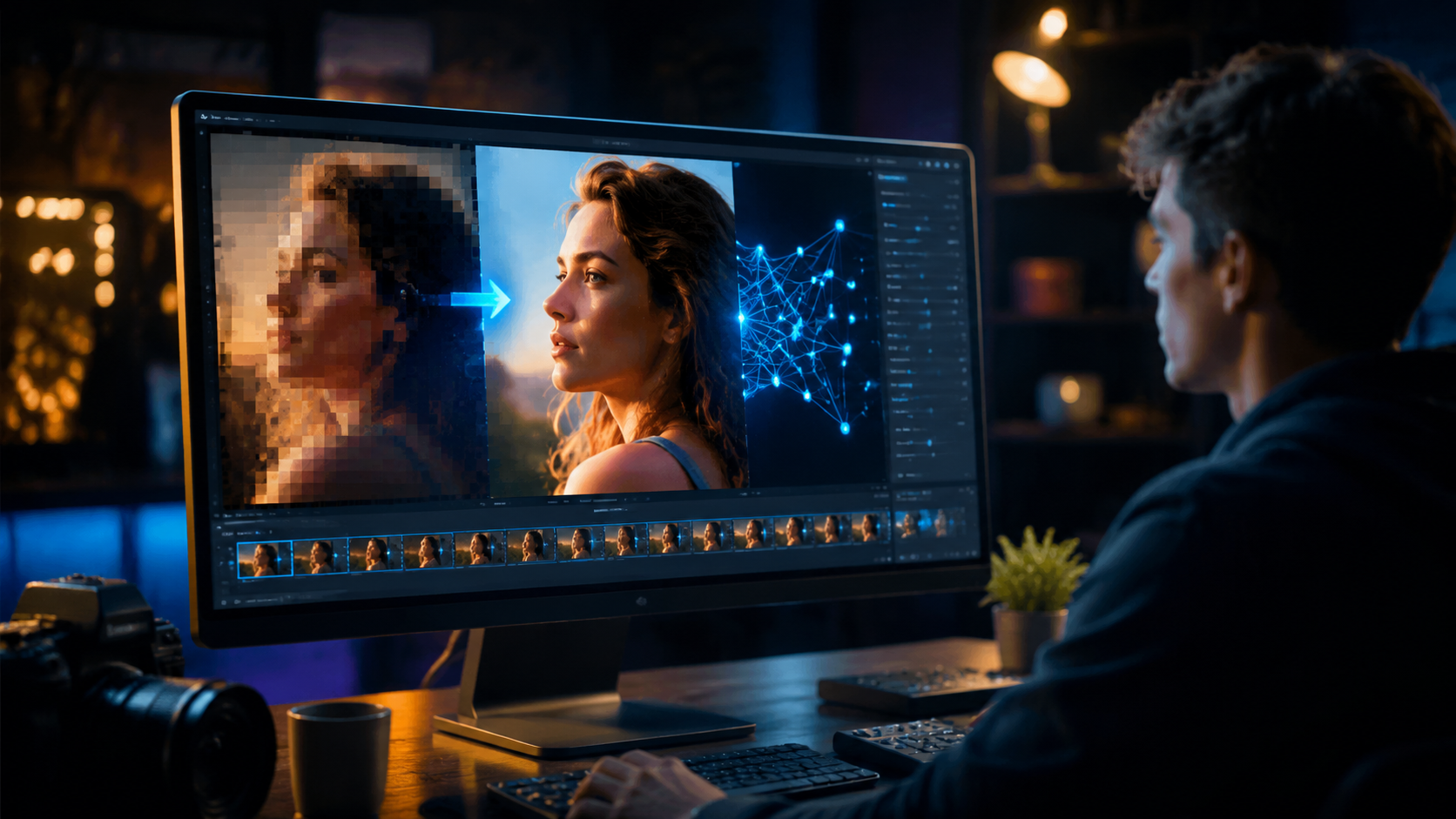 Illustration: how to use ai for video upscaling