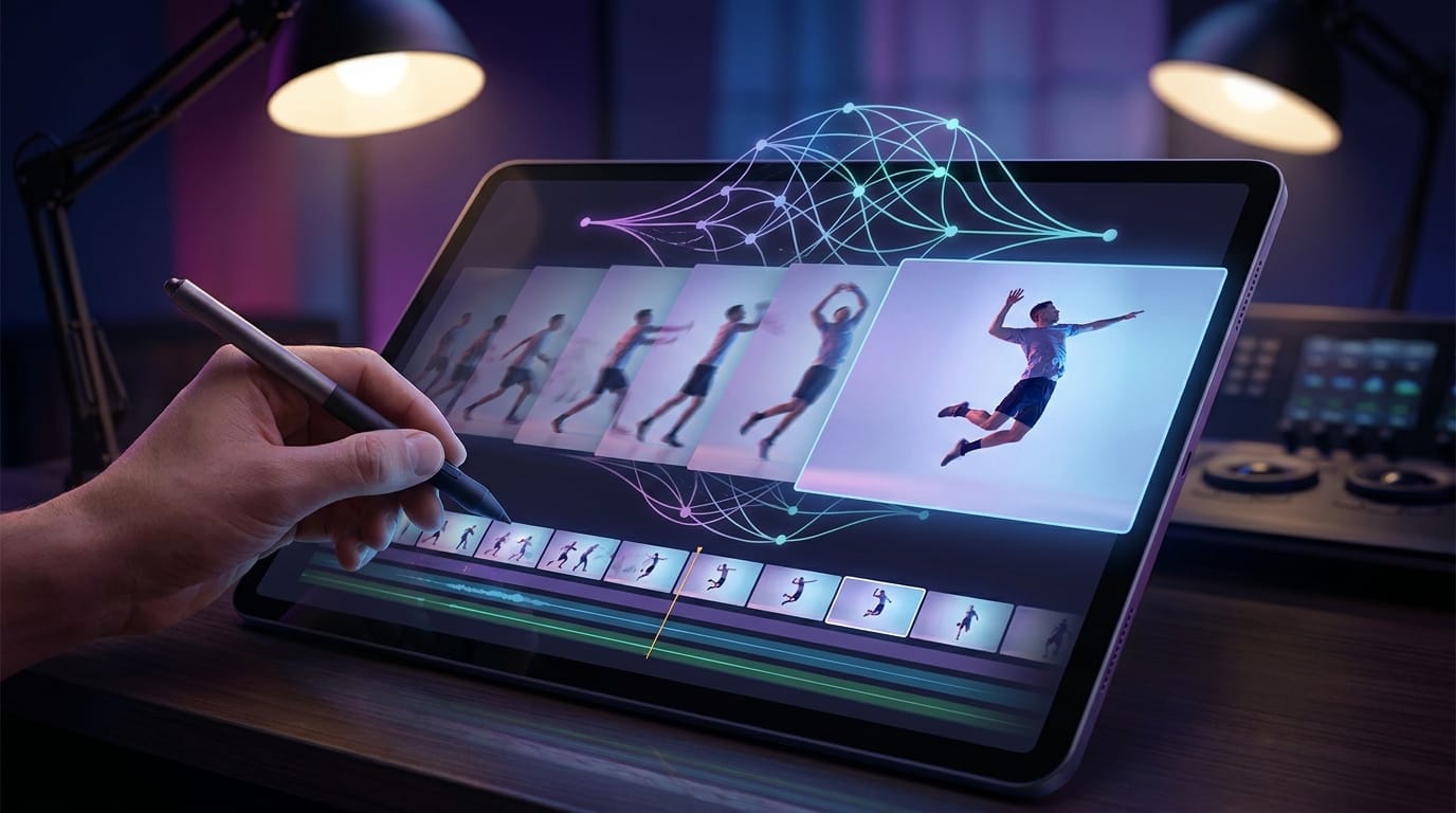 Illustration: ai video editing for slow-motion effects