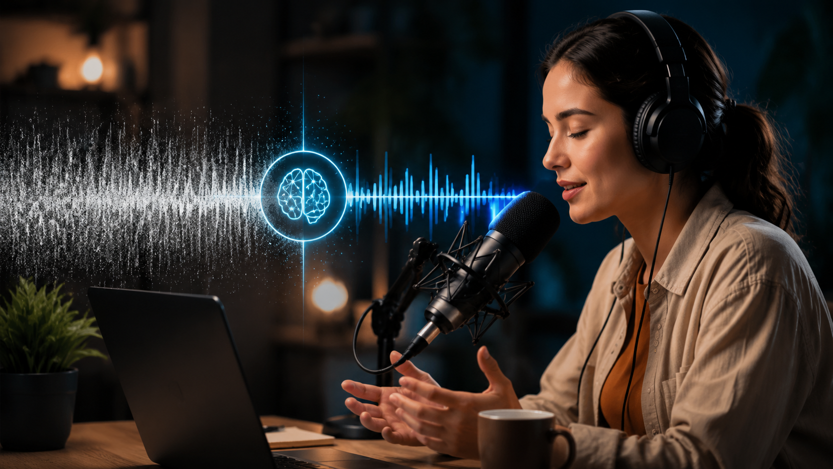 Illustration: how to remove background noise with ai