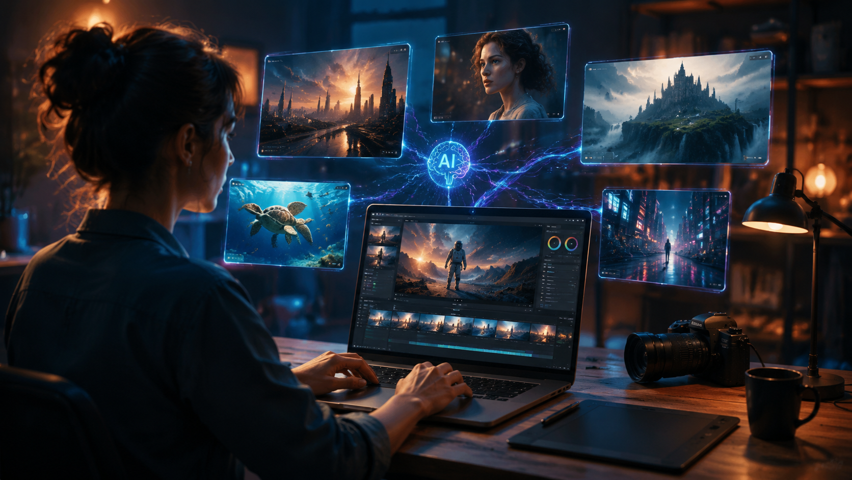 Illustration: ai-powered video generator tools