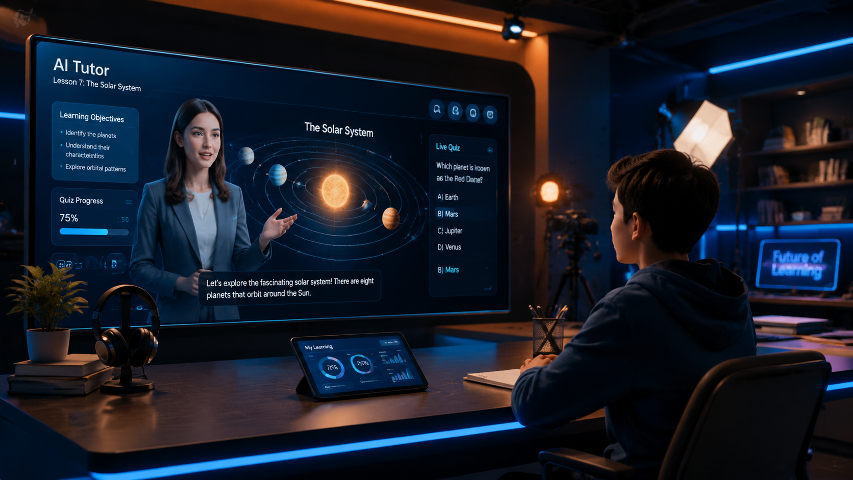Illustration: ai video generator for e-learning courses