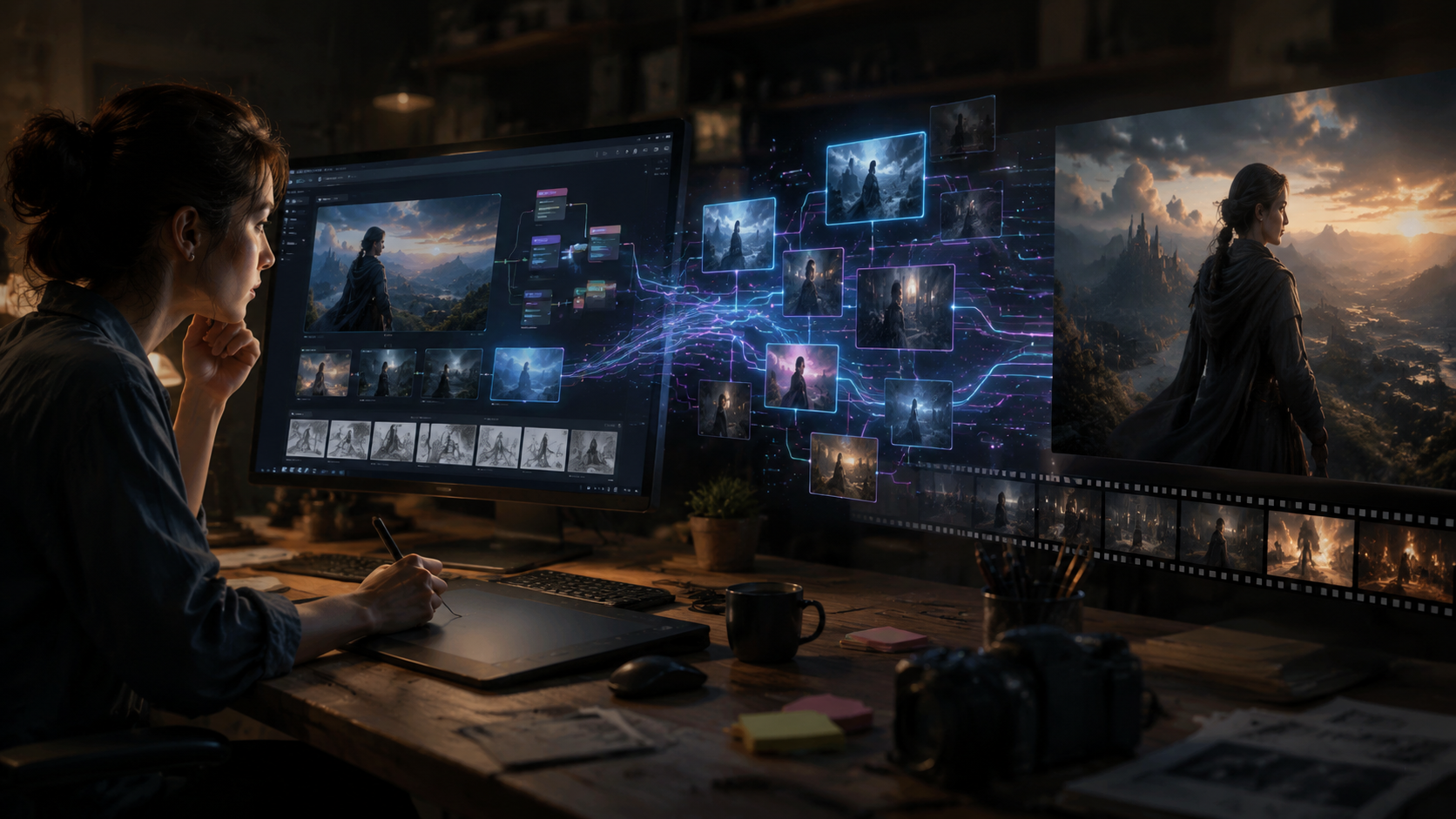 Illustration: ai video generation creative workflow