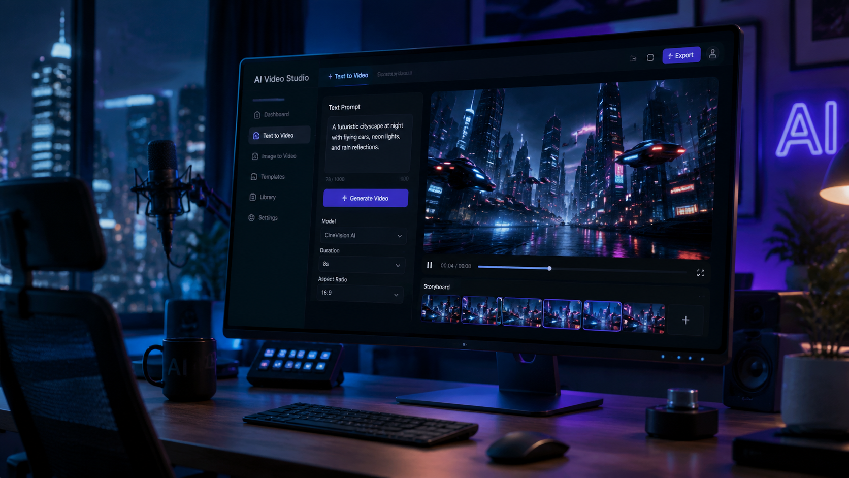 Illustration: best free text to video ai software