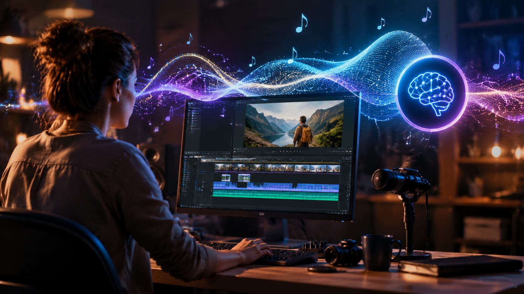 Illustration: how to add background music with ai tools