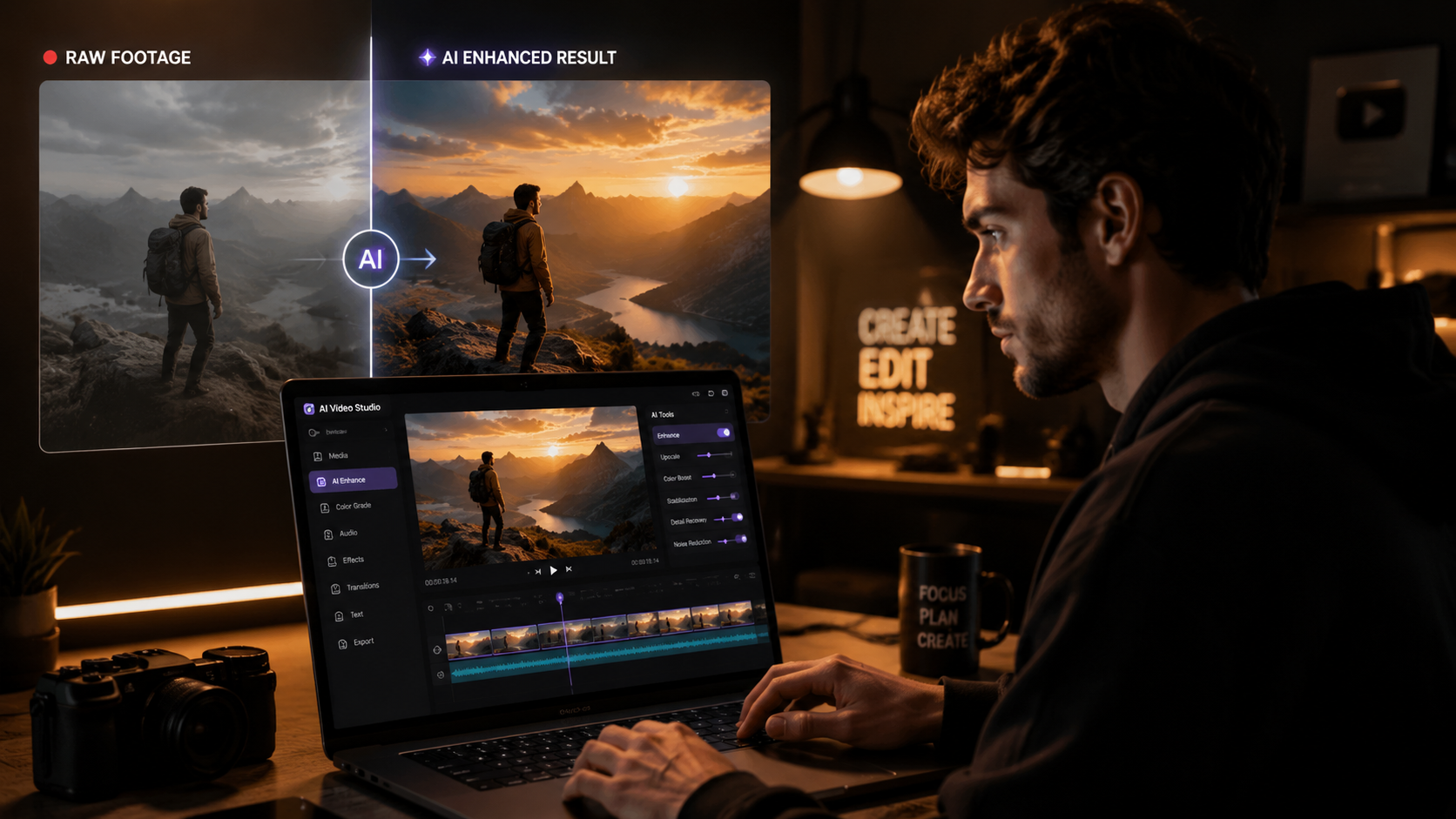 Illustration: best ai video editing for youtube