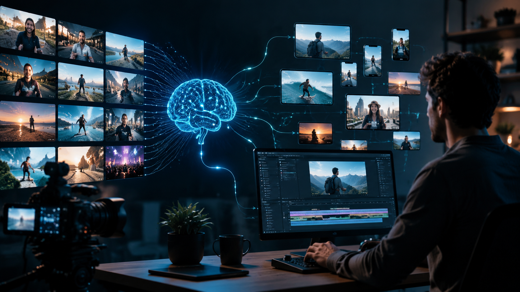 Illustration: how to scale video content with ai