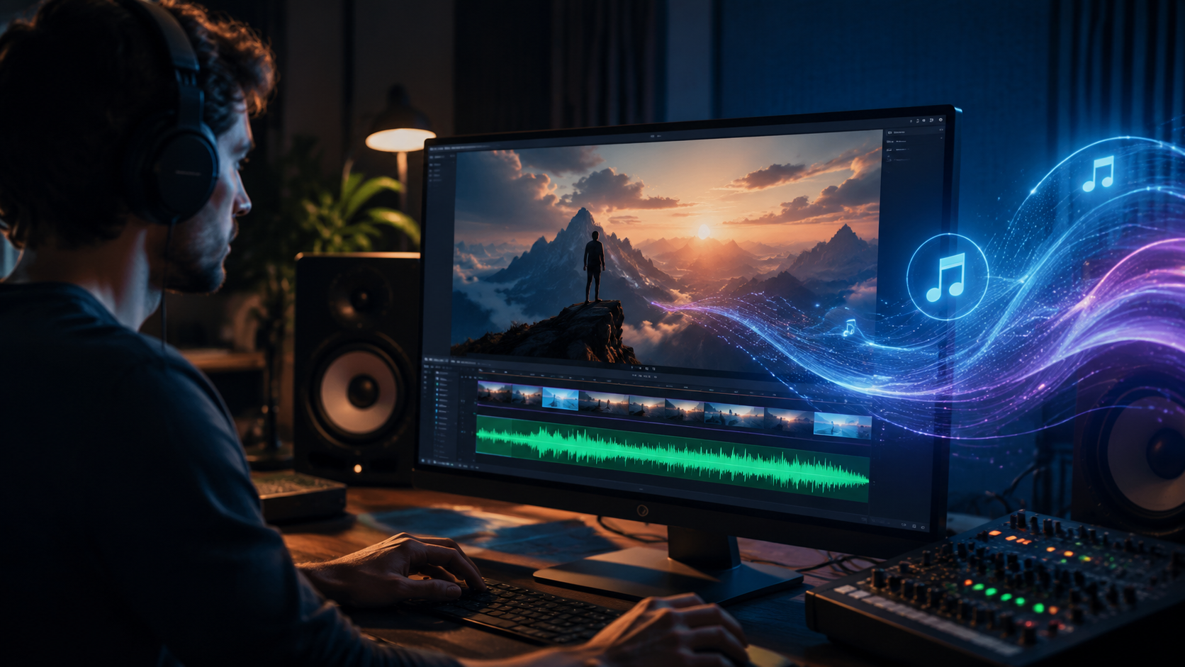 Illustration: how to add music to ai generated videos