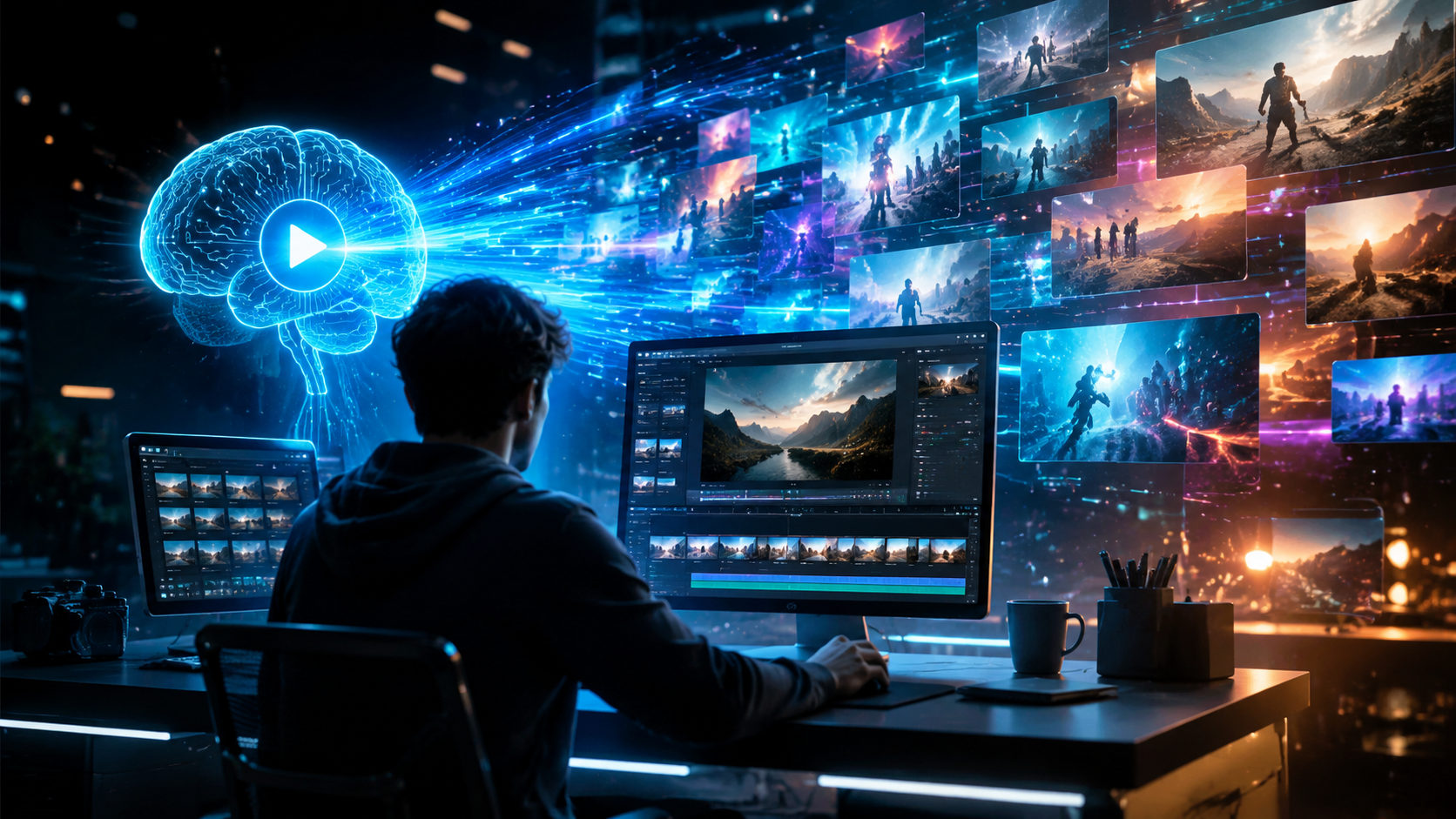 Illustration: ai powered video generator market growth