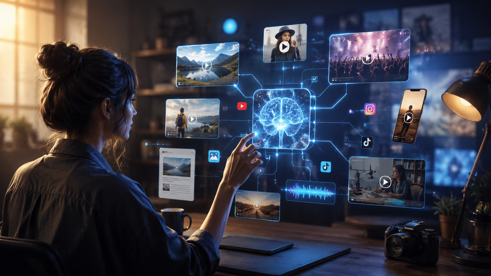 Illustration: how to repurpose content with ai video
