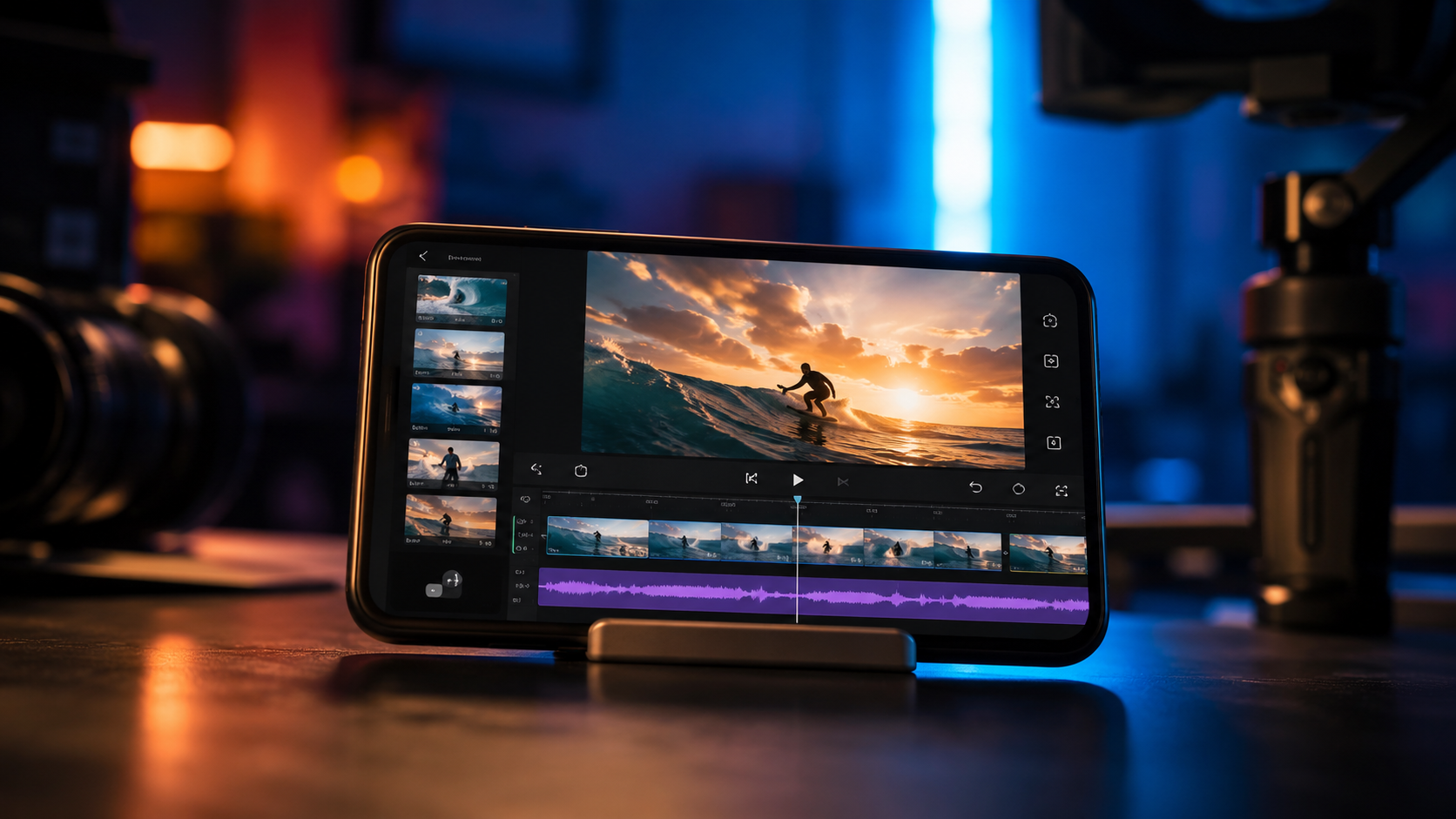 Illustration: ai video editing app for mobile
