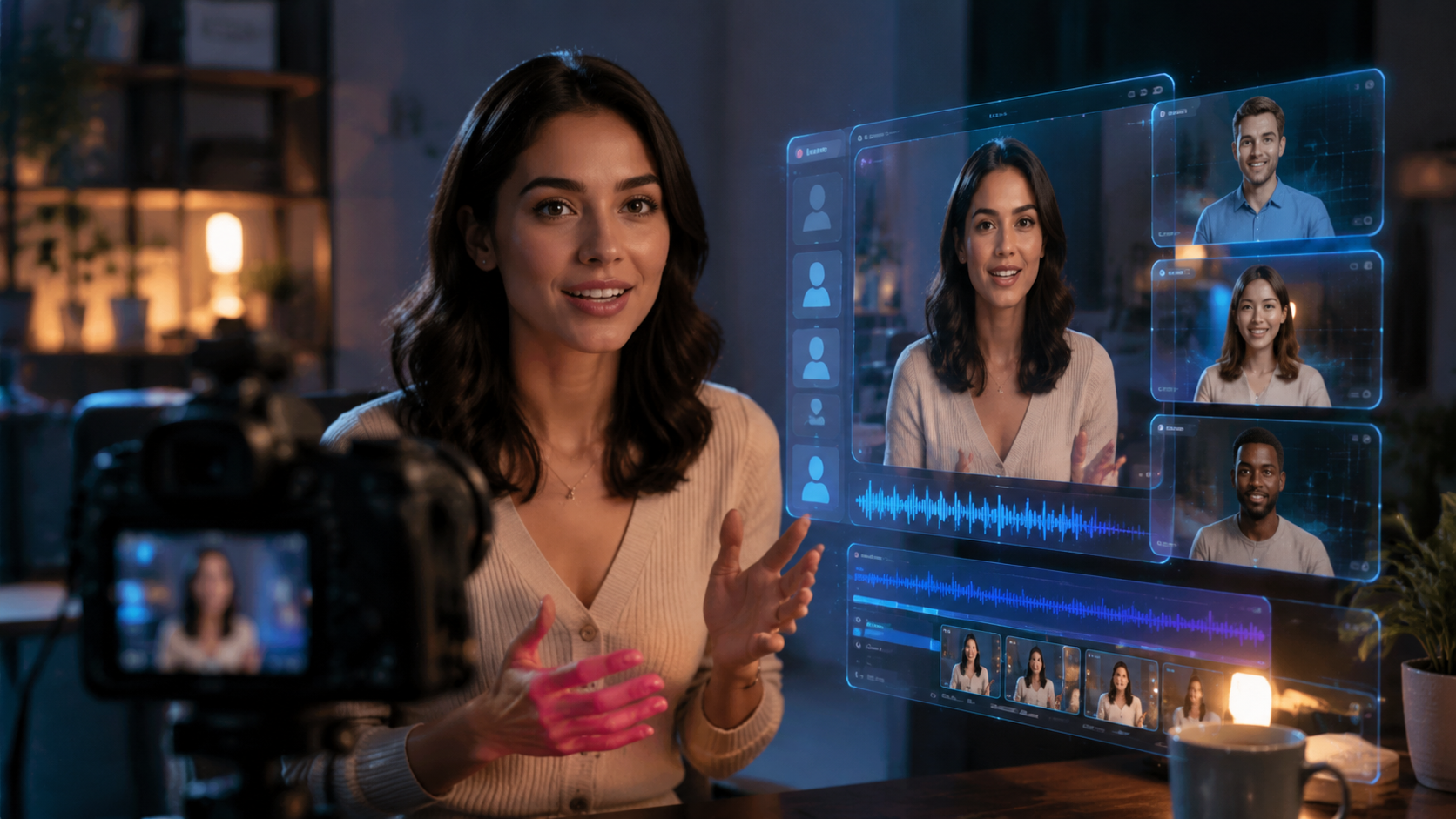 Illustration: text to video ai with human-like avatars