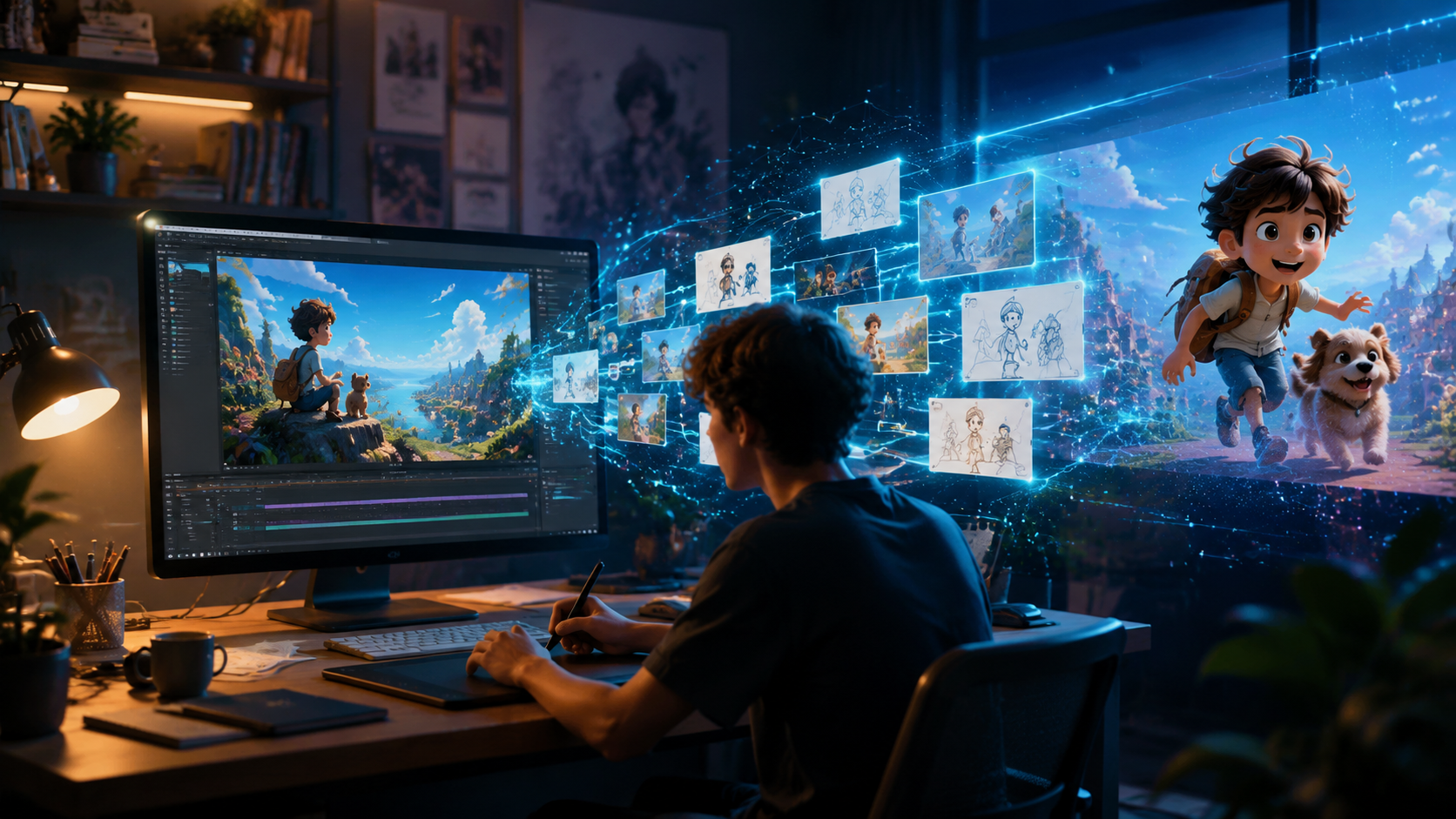 Illustration: ai animation video generation