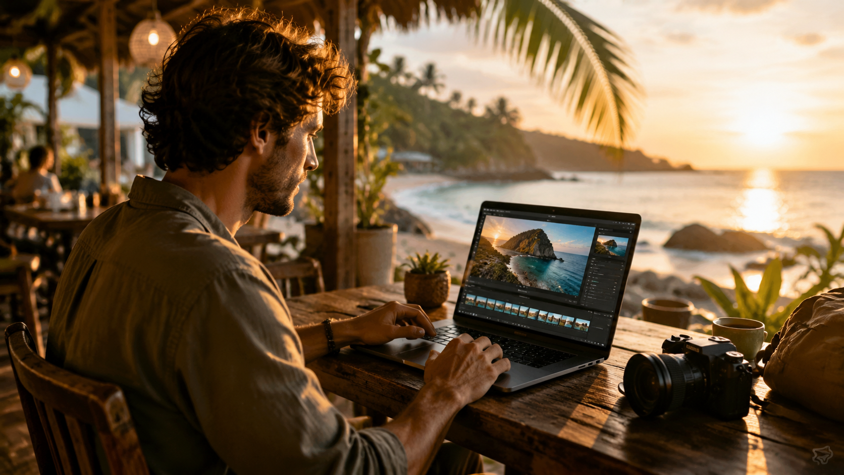 Illustration: ai video editing for travel vloggers