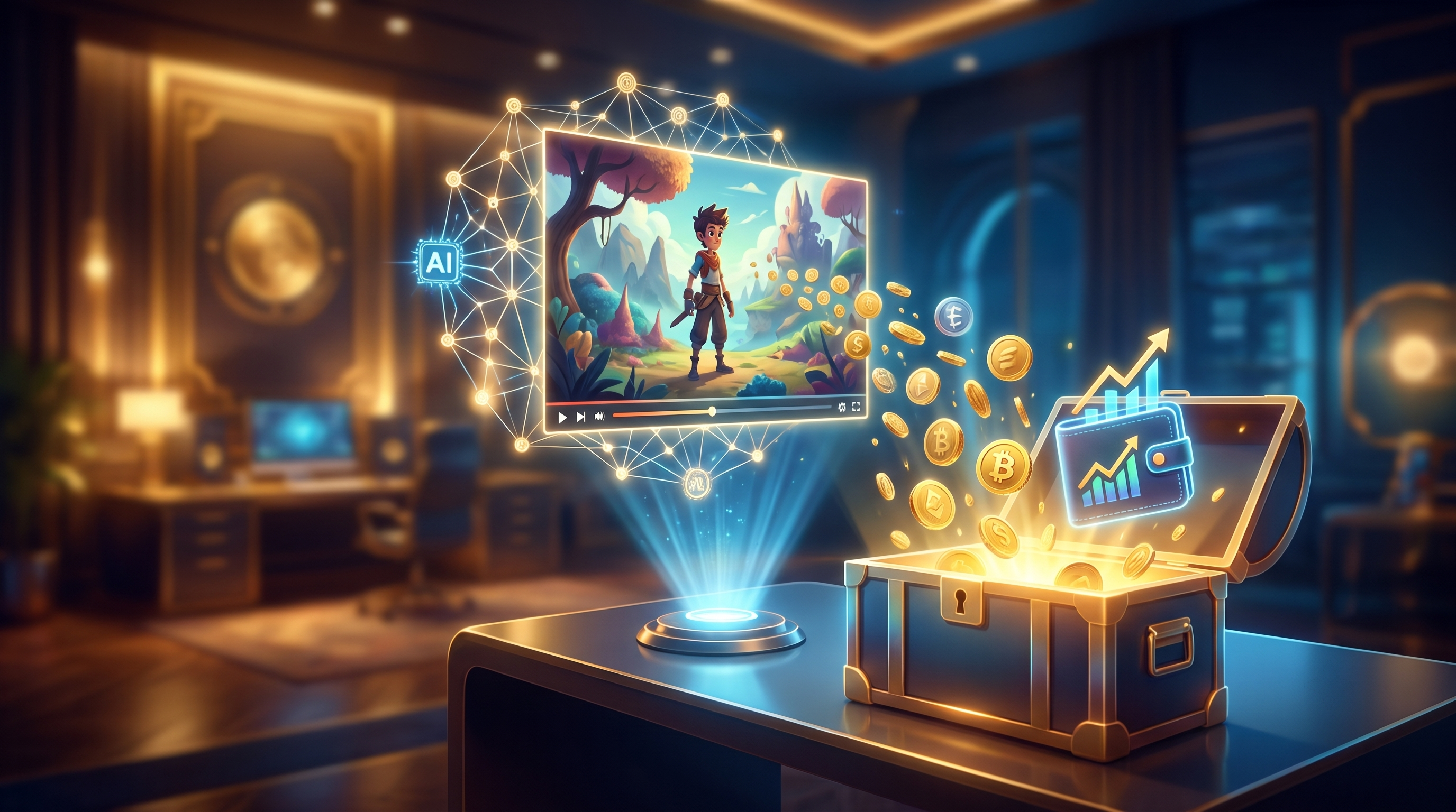 Illustration: how to monetize ai-generated videos