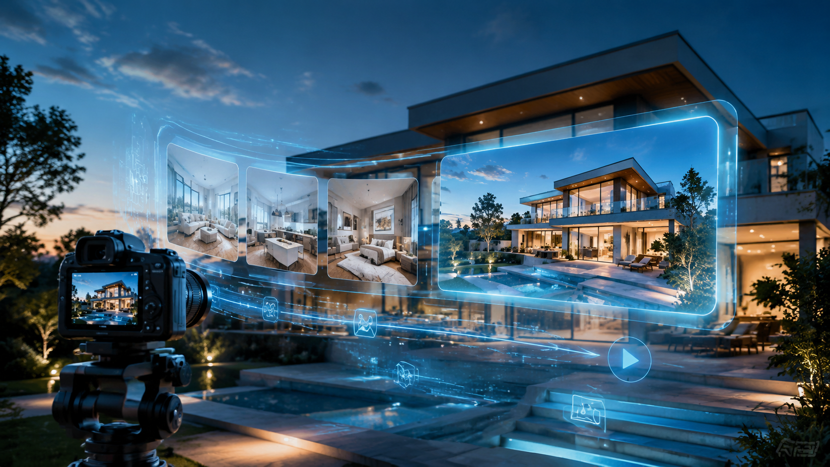 Illustration: text to video ai for real estate marketing