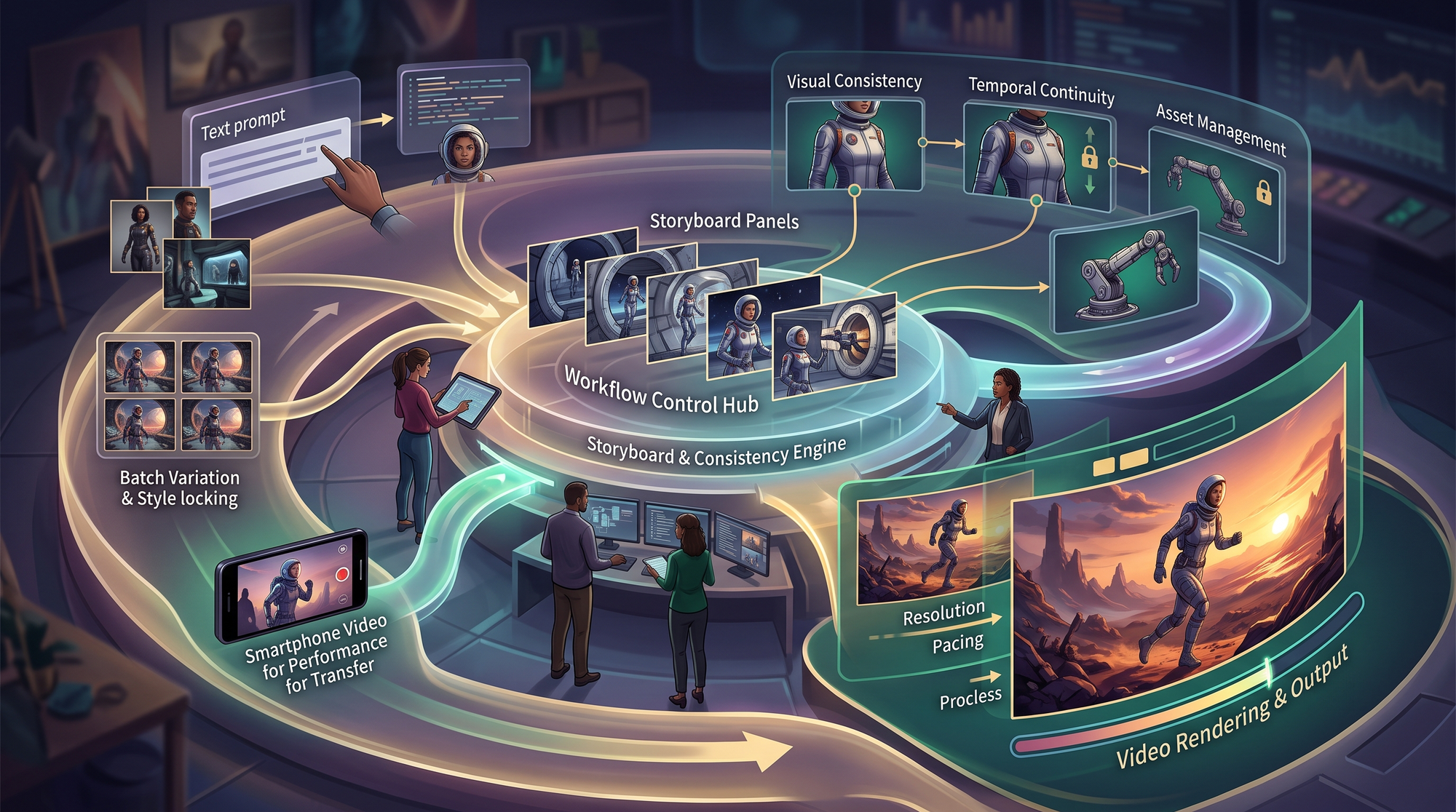 Illustration: ai video generation workflow tools