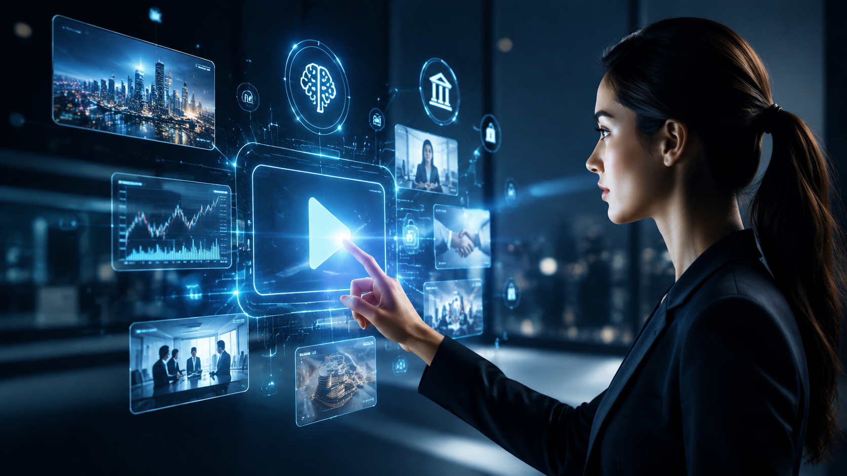 Illustration: ai video tools for fintech